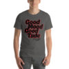 "Good Mood Good Tube" Black/Red Strawberry Fields Short-Sleeve Unisex T-Shirt - Image 5
