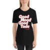 "Good Mood Good Tube" White/Red Strawberry Fields Short-Sleeve Unisex T-Shirt - Image 2