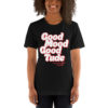"Good Mood Good Tube" White/Red Strawberry Fields Short-Sleeve Unisex T-Shirt - Image 3