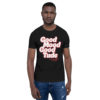 "Good Mood Good Tube" White/Red Strawberry Fields Short-Sleeve Unisex T-Shirt - Image 4