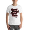 "Good Mood Good Tube" Black/Red Strawberry Fields Short-Sleeve Unisex T-Shirt - Image 6