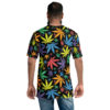 Toke Joints Skull + Rainbow MJ Leaves Men's T-shirt - Image 2