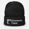Strawberry Fields 'White Logo' Embroidered Beanie - Image 2